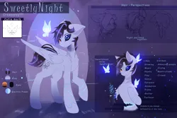 Size: 6000x4000 | Tagged: safe, artist:sweetlynight, derpibooru import, oc, oc:sweetlynight, unofficial characters only, butterfly, insect, pegasus, pony, black sclera, coat markings, hand, image, male, png, reference sheet, solo, stallion, unusual pupils