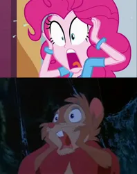 Size: 1500x1892 | Tagged: safe, derpibooru import, pinkie pie, equestria girls, comparison, image, jpeg, mrs. brisby, the secret of nimh