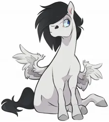 Size: 1797x2005 | Tagged: safe, artist:kez, derpibooru import, oc, unofficial characters only, pegasus, pony, hoers, image, jpeg, simple background, solo, white background