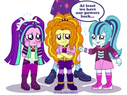 Size: 1100x828 | Tagged: safe, artist:jennieoo, derpibooru import, adagio dazzle, aria blaze, sonata dusk, twilight sparkle, equestria girls, age regression, commission, image, png, scared, show accurate, simple background, toddler, transparent background, vector, younger