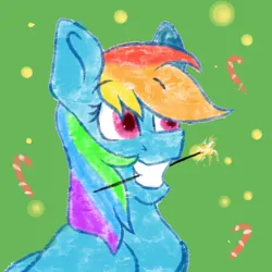 Size: 1280x1280 | Tagged: safe, artist:deadsmoke, derpibooru import, rainbow dash, pegasus, auction, christmas, commission, holiday, icon, image, new year, png, smiling, ych sketch, your character here