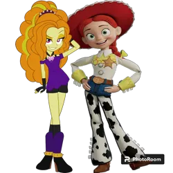 Size: 1080x1080 | Tagged: safe, artist:cutler1228, derpibooru import, adagio dazzle, equestria girls, equestria girls series, g4, image, jessie (toy story), png, simple background, solo, transparent background