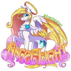 Size: 1920x1920 | Tagged: safe, artist:greenmaneheart, derpibooru import, oc, oc:angel light, unofficial characters only, pegasus, pony, halo, image, pegasus oc, png, solo, wings