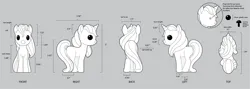 Size: 1400x501 | Tagged: safe, artist:mary winkler, derpibooru import, unnamed character, unnamed pony, pegasus, pony, concept art, fuzzikins, image, jpeg, reference sheet, sketch, toy, turnaround