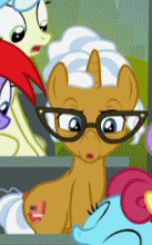 Size: 137x220 | Tagged: safe, derpibooru import, screencap, unnamed character, unnamed pony, pony, unicorn, the washouts (episode), female, glasses, image, mare, png