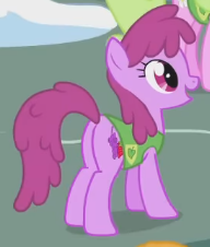 Size: 192x226 | Tagged: safe, derpibooru import, screencap, berry punch, berryshine, earth pony, pony, season 1, winter wrap up, berrybetes, cropped, cute, female, g4, image, mare, open mouth, plant team, png, smiling, solo focus, standing, winter wrap up vest