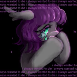 Size: 2048x2048 | Tagged: safe, artist:larvaecandy, derpibooru import, maud pie, earth pony, pony, crying, image, lyrics, png, solo, suicidal, suicidal ideation, text