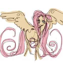 Size: 2048x2048 | Tagged: safe, artist:bimtimtom, derpibooru import, fluttershy, pegasus, pony, image, png, simple background, solo, white background