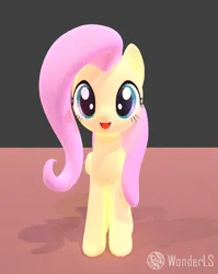 Size: 779x981 | Tagged: safe, artist:wonderls, derpibooru import, fluttershy, pegasus, pony, 3d, 3d model, image, png