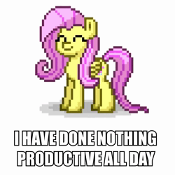 Size: 1024x1024 | Tagged: safe, derpibooru import, fluttershy, pegasus, pony, animated, cute, dancing, eyes closed, female, i have done nothing productive all day, image, mare, shyabetes, simple background, smiling, solo, text, webm, white background