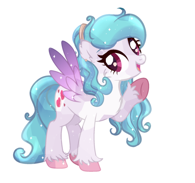 Size: 1581x1481 | Tagged: safe, artist:cottonheart05, derpibooru import, oc, oc:cotton heart, crystal pony, pegasus, pony, base used, female, image, mare, png, raised hoof, simple background, solo, white background