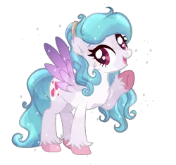 Size: 1581x1481 | Tagged: safe, artist:cottonheart05, derpibooru import, oc, oc:cotton heart, crystal pony, pegasus, pony, base used, female, image, mare, png, raised hoof, simple background, solo, white background