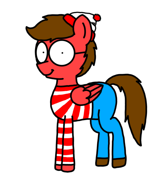 Size: 3023x3351 | Tagged: safe, artist:professorventurer, derpibooru import, oc, oc:professor venturer, derpibooru community collaboration, 2024 community collab, image, png, that was fast, waldo, wally, where's waldo, where's wally