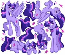 Size: 1998x1691 | Tagged: safe, artist:irisikiki, derpibooru import, twilight sparkle, twilight sparkle (alicorn), alicorn, pony, female, image, jpeg, looking at you, lying down, mare, prone, simple background, smiling, solo, spread wings, transparent background, white background, wings