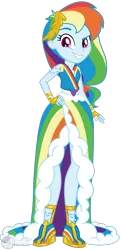 Size: 1303x2700 | Tagged: safe, artist:arcticwindsbases, derpibooru import, rainbow dash, human, equestria girls, clothes, dress, female, gala dress, grin, humanized, image, jewelry, png, rainbow dash always dresses in style, smiling, solo, solo female