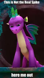 Size: 576x1024 | Tagged: safe, derpibooru import, official, screencap, dragon, g5, my little pony: make your mark, spoiler:g5, adult, descendant, image, impostor, male, not spike, png, rant, theory, wait what, what were they thinking, wtf