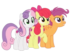 Size: 2500x1794 | Tagged: safe, artist:gmaplay, derpibooru import, apple bloom, scootaloo, sweetie belle, earth pony, pegasus, pony, unicorn, growing up is hard to do, adorabloom, apple bloom's bow, bow, cute, cutealoo, diasweetes, hair bow, image, older, older apple bloom, older scootaloo, older sweetie belle, png, simple background, transparent background