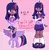 Size: 1280x1300 | Tagged: safe, artist:dangan0fan, derpibooru import, twilight sparkle, twilight sparkle (alicorn), alicorn, human, pony, book, clothes, cute, dark skin, female, flats, humanized, image, jpeg, mare, open mouth, raised hoof, reference sheet, shirt, shoes, skirt, socks, solo, stockings, sweater vest, thigh highs