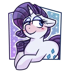 Size: 1203x1234 | Tagged: safe, artist:scribblyfilly, derpibooru import, rarity, pony, unicorn, blushing, female, g4, image, mare, png, simple background, smiling, solo, transparent background