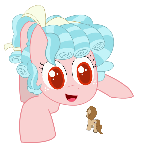 Size: 6372x6764 | Tagged: safe, artist:izzy64, derpibooru import, cozy glow, oc, oc:dust bunny, earth pony, pony, earth pony oc, image, micro, png, simple background, solo, tiny, tiny ponies, transparent background