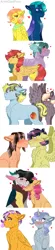 Size: 1600x7211 | Tagged: safe, artist:artistcoolpony, derpibooru import, oc, oc:chocolate "curtis" cake, oc:duck, oc:flare, oc:gemstone, oc:ginger gold, oc:hazel skies, oc:jonagold, oc:mystery, oc:rose luck, oc:sugar pie, oc:tanzanite, unofficial characters only, changepony, dracony, earth pony, hybrid, pegasus, pony, unicorn, :t, blush lines, blushing, boop, bubblegum, cheek fluff, chest fluff, eyes closed, female, floating heart, floppy ears, flustered, food, gay, glasses, gum, hair over one eye, heart, image, interspecies offspring, jpeg, lesbian, male, mare, neck nuzzle, neckerchief, noseboop, oc x oc, offspring, offspring shipping, parent:applejack, parent:braeburn, parent:cheese sandwich, parent:comet tail, parent:discord, parent:dumbbell, parent:flash sentry, parent:fluttershy, parent:pharynx, parent:pinkie pie, parent:princess celestia, parent:rainbow dash, parent:rarity, parent:soarin', parent:spike, parent:sunset shimmer, parent:trixie, parent:twilight sparkle, parents:braeshy, parents:cheesepie, parents:cometlight, parents:dislestia, parents:dumbdash, parents:flashimmer, parents:mauxie, parents:phartrix, parents:soarinjack, parents:sparity, round glasses, shipping, simple background, smiling, spread wings, stallion, straight, white background, wingboner, wings
