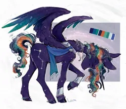 Size: 1175x1018 | Tagged: safe, artist:lutraviolet, derpibooru import, oc, oc:prince cassiopeia, unofficial characters only, alicorn, pony, abstract background, alicorn oc, bracer, horn, image, jpeg, male, peytral, reference sheet, spread wings, stallion, wings