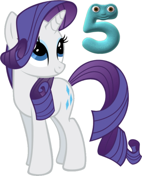 Size: 562x696 | Tagged: safe, derpibooru import, rarity, 5, crossover, fashion, image, numberjack five, numberjacks, png, vector