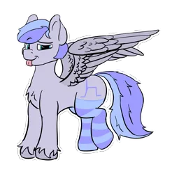 Size: 3497x3556 | Tagged: safe, artist:dsksh, derpibooru import, oc, oc:discoordination, unofficial characters only, pegasus, pony, :p, clothes, image, male, pegasus oc, pegasus wings, png, raised leg, simple background, socks, solo, spread wings, stallion, standing, striped socks, tail, tongue out, transparent background, two toned mane, two toned tail, wings