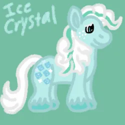 Size: 1000x1000 | Tagged: safe, artist:mintwhistle, derpibooru import, part of a set, ice crystal, earth pony, pony, g1, big brother ponies, colored hooves, freckles, image, male, medibang paint, mint background, mountain boy ponies, multicolored mane, png, simple background, smiling, solo, stallion, unshorn fetlocks