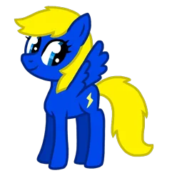 Size: 978x987 | Tagged: safe, artist:maddiethefangirl86, derpibooru import, oc, oc:thunderstruck, unofficial characters only, pegasus, pony, cute, diathunders, female, g4, image, mare, ocbetes, pegasus oc, png, simple background, smiling, solo, transparent background, vector, wings