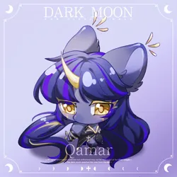 Size: 1000x1000 | Tagged: safe, artist:qamar, derpibooru import, oc, unofficial characters only, pony, unicorn, cloak, clothes, curved horn, female, horn, image, jpeg, mare, obtrusive watermark, solo, watermark