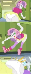 Size: 1900x4540 | Tagged: suggestive, alternate version, artist:gmaplay, derpibooru import, silver spoon, sweetie belle, equestria girls, butt, butt bump, butt smash, butt touch, clothes, duo, duo female, face down ass up, female, image, lockers, older, older sweetie belle, panties, png, revenge, sweetie butt, the ass was fat, underwear, white underwear