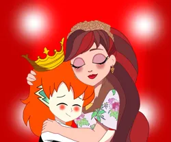 Size: 1753x1449 | Tagged: safe, derpibooru import, spike, human, equestria girls, crossover, crossover shipping, ever after high, hug, human spike, humanized, image, orange hair, png, rosabella beauty, ship:rospike, shipping