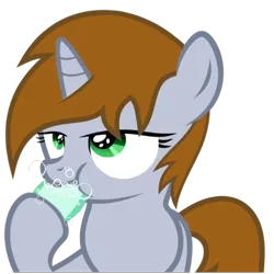 Size: 512x512 | Tagged: safe, derpibooru import, edit, oc, oc:littlepip, pony, unicorn, fallout equestria, image, png, simple background, soap, solo, transparent background