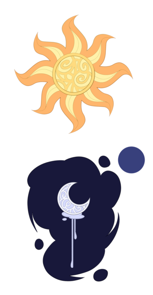 Size: 1300x2500 | Tagged: safe, artist:consorts-with-beasts, derpibooru import, princess celestia, princess luna, alternate design, cutie mark, cutie mark only, high res, image, no pony, png, redesign, simple background, transparent background