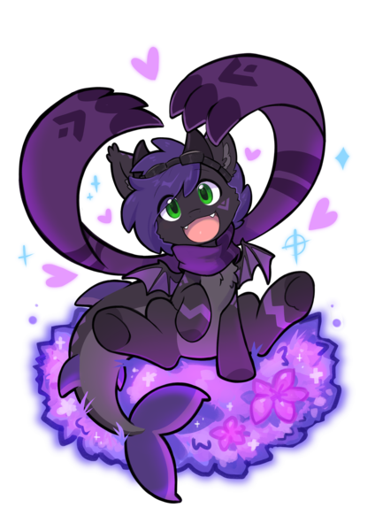 Size: 2480x3508 | Tagged: safe, artist:colorfulcolor233, derpibooru import, oc, oc:raven stargazer, unofficial characters only, bat pony, original species, pony, shark, shark pony, bat pony oc, bat wings, body markings, clothes, goggles, horns, image, png, scarf, shark pony oc, simple background, solo, transparent background, wings