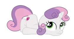 Size: 1500x804 | Tagged: safe, artist:gmaplay, derpibooru import, sweetie belle, pony, unicorn, backwards cutie mark, cute, cutie mark, diasweetes, female, filly, foal, high res, image, open mouth, open smile, png, raised hoof, simple background, smiling, solo, the cmc's cutie marks, transparent background, vector