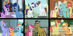 Size: 1264x632 | Tagged: safe, artist:princessstar022, derpibooru import, applejack, bow hothoof, bright mac, fluttershy, gentle breeze, hondo flanks, igneous rock pie, night light, pinkie pie, rainbow dash, rarity, scootaloo, twilight sparkle, twilight sparkle (alicorn), zephyr breeze, alicorn, earth pony, ghost, pegasus, pony, undead, unicorn, adopted, adopted offspring, alternate hairstyle, applejack's hat, canterlot, cowboy hat, cute, daaaaaaaaaaaw, father and child, father and daughter, father's day, female, fluttershy's cottage, grin, hat, hoof on chest, image, jpeg, looking at each other, looking at someone, male, mare, open mouth, open smile, ponyville, rainbow dash's house, rock farm, scootadoption, scootalove, smiling, stallion, sweet apple acres, waving, wholesome