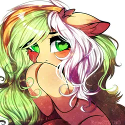 Size: 2516x2512 | Tagged: safe, artist:krissstudios, derpibooru import, oc, oc:cheri seed, earth pony, pony, blushing, female, heart, heart eyes, image, mare, png, solo, wingding eyes