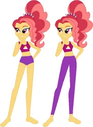 Size: 471x642 | Tagged: safe, artist:sturk-fontaine, derpibooru import, oc, oc:scarlet dawn, unofficial characters only, human, equestria girls, base used, contemporary dancer, image, magical lesbian spawn, offspring, parent:adagio dazzle, parent:sunset shimmer, png, ponytail, simple background, white background