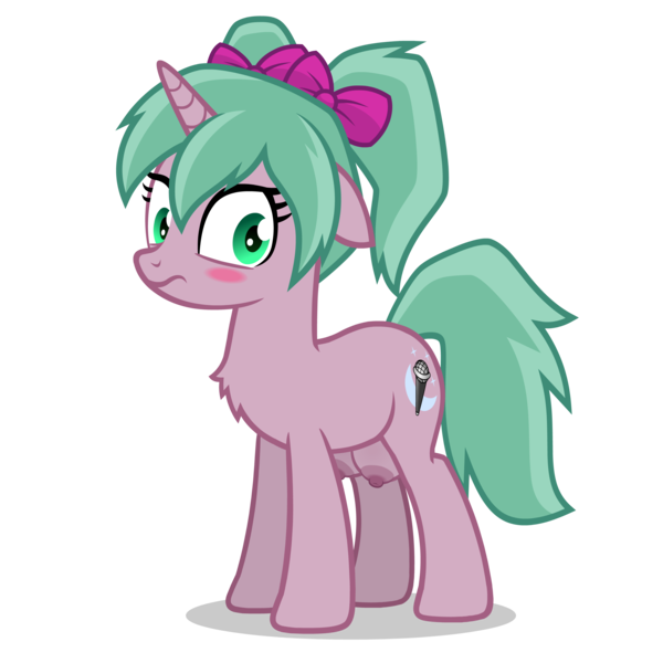 Size: 2800x2800 | Tagged: questionable, derpibooru import, oc, oc:magicalmysticva, unofficial characters only, pony, blushing, chest fluff, crotchboobs, cute, cute porn, green eyes, image, nudity, pink body, png