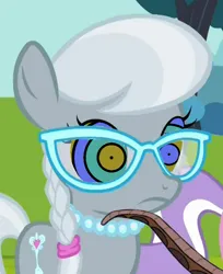 Size: 1080x1323 | Tagged: safe, artist:marybethemberjoy49-1, derpibooru import, edit, edited screencap, screencap, diamond tiara, silver spoon, earth pony, pony, snake, twilight time, female, filly, foal, glasses, hypno eyes, hypnosis, hypnotized, image, jewelry, kaa, kaa eyes, necklace, offscreen character, pearl necklace, png