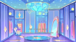 Size: 3072x1727 | Tagged: safe, derpibooru import, screencap, g5, my little pony: tell your tale, spoiler:g5, spoiler:my little pony: tell your tale, spoiler:tyts01e68, background, crystal ball (episode), dressing room, image, jpeg, liminal space, no pony