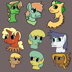 Size: 3500x3500 | Tagged: safe, artist:dexterousdecarius, derpibooru import, oc, oc:airizona apple, oc:apple core, oc:crispin apple, oc:flapjack, oc:gala apple, oc:goldie, oc:merry, oc:pippin apple, oc:snow apple, earth pony, pegasus, unicorn, braid, braided ponytail, brother and sister, brothers, colored wings, earth pony oc, female, freckles, horn, image, implied polyamory, jpeg, magical lesbian spawn, male, offspring, parent:applejack, parent:coloratura, parent:soarin', parent:trenderhoof, parents:rarajack, parents:soarinjack, parents:trenderjack, pegasus oc, ponytail, siblings, sisters, triplets, twins, two toned wings, unicorn oc, wings