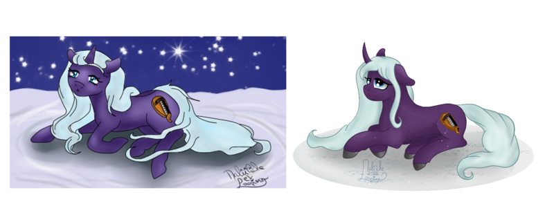 Size: 1703x607 | Tagged: safe, artist:loopina, derpibooru import, oc, oc:quartz symphonie, pony, unicorn, cute, female, image, mare, png, poctober, redraw, simple background, solo, transparent background