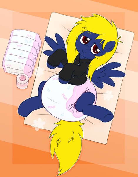 Size: 1601x2048 | Tagged: questionable, artist:fillyscoots42, derpibooru import, oc, oc:naveen numbers, diaper, diaper fetish, fetish, image, jpeg