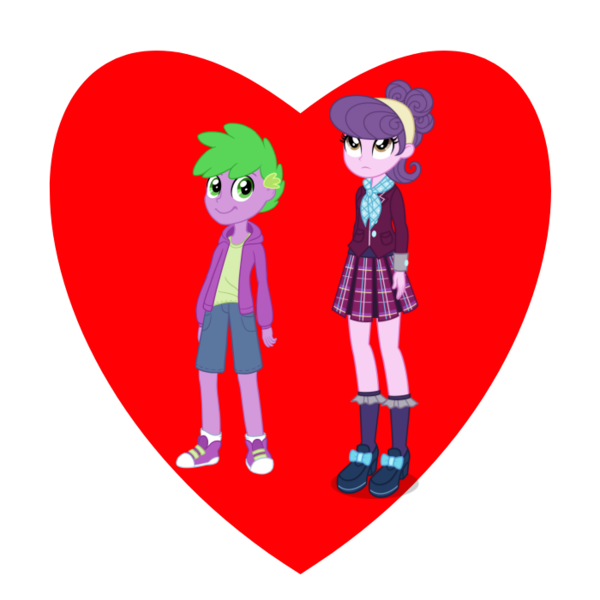 Size: 700x700 | Tagged: safe, derpibooru import, spike, suri polomare, human, equestria girls, female, g4, heart, human spike, humanized, image, male, png, shipping, shipping heart, spilomare, straight