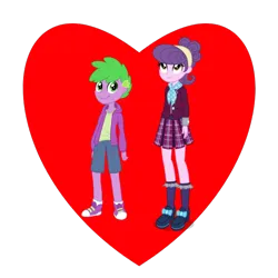 Size: 700x700 | Tagged: safe, derpibooru import, spike, suri polomare, human, equestria girls, female, g4, heart, human spike, humanized, image, male, png, shipping, shipping heart, spilomare, straight