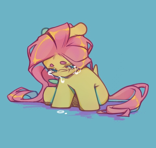 Size: 1486x1405 | Tagged: safe, artist:skanderhost, derpibooru import, fluttershy, pegasus, pony, chibi, crying, cute, female, image, jpeg, looking at you, mare, sad, shyabetes, simple background, weapons-grade cute