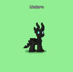 Size: 393x387 | Tagged: safe, derpibooru import, oc, oc:lindorm, unofficial characters only, dragon, pony, pony town, do not steal, dragon oc, green background, image, male, non-pony oc, original character do not steal, png, simple background, solo